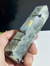 Large Labradorite Crystal Point Gemstone 133mm, 283.6g Flashy Tower Gemstone