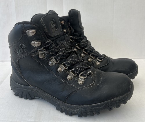 Galert black leather walking - leather,