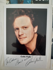 Colin Firth Signed Photo