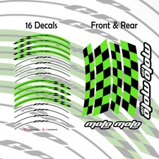 For Honda CB400SF Super Four 19-20  17" Rim Wheel Stickers Decals GP01 Green