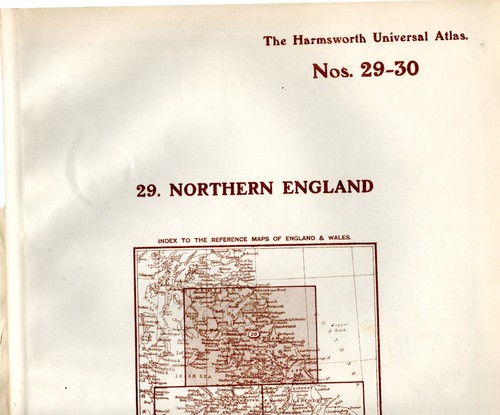 Antique map northern england - antique,