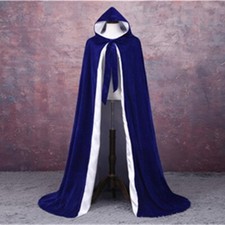 Velvet Hooded Outdoor Cloak
