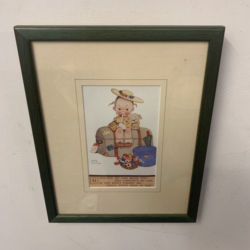 Vintage framed postcard - vintage, by