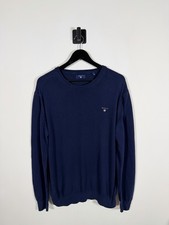 GANT Navy Cotton Jumper