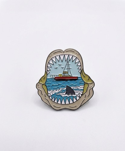 Jaws metal enamel - jaws, pin