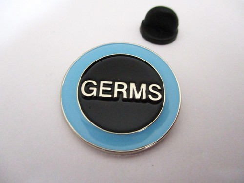 Germs punk metal badge - punk, enamel
