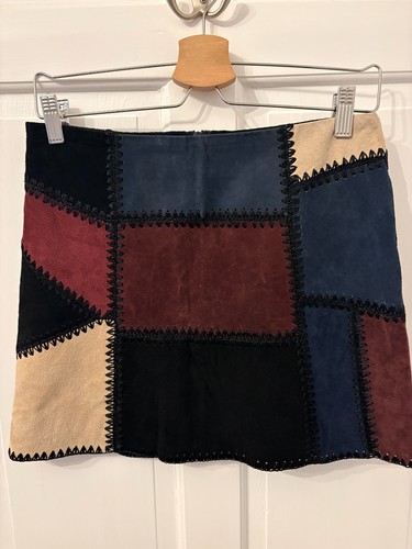 Zara woman patchwork suede - zara,