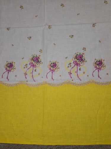 Vintage cotton border print - cotton,