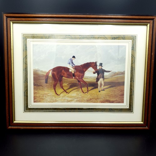 Horse racing print - racing, &