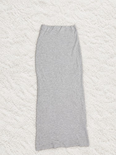 Grey maxi skirt with elastic