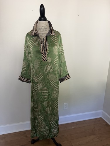Fiore green geometric - green, maxi
