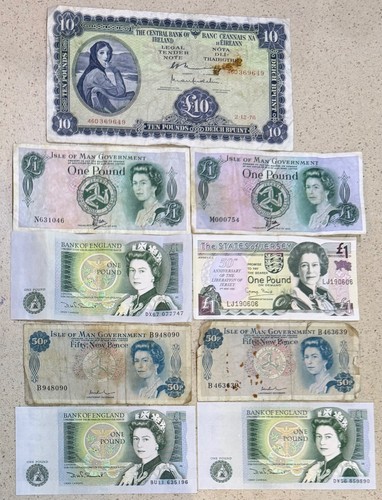 Job lot old - banknotes, 9*