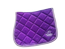 Pet Supplies Network Saddle Pad Numnah Purple Padded with Rope Border Size: Cob 