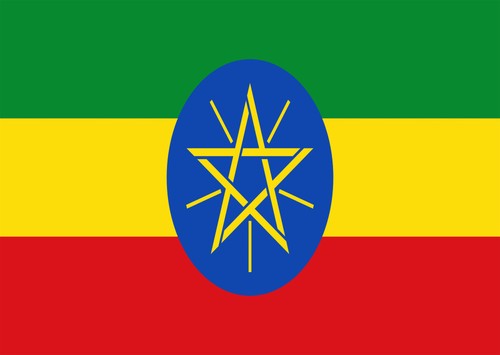 Ethiopian flag wall - ethiopian, poster