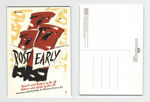 Postcard post early - -,