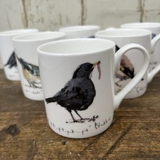 Madeleine Floyd for Mclaggan Smith Birdsong Fine Bone China Mug Set Of 6