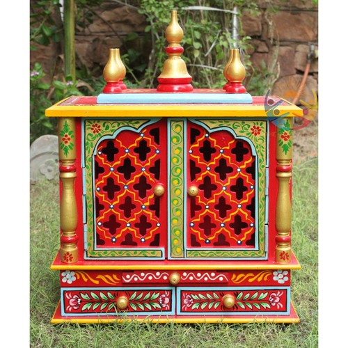 Wooden hindu pooja mandir - wooden,