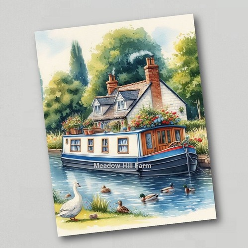 Fridge magnet canal barge - magnet,