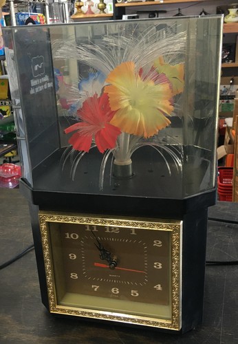 Fiber optic rotating flower - rotating,