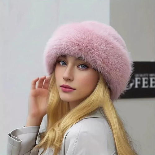 Womens real fox fur hat - womens,
