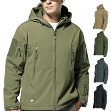 Waterproof Tactical Soft Shell Mens Jacket Coat Army Military Jacket Windbreaker