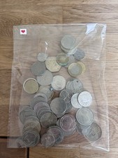 50 Mixed Unsorted World foreign Bulk Coins (all Non British Coins)