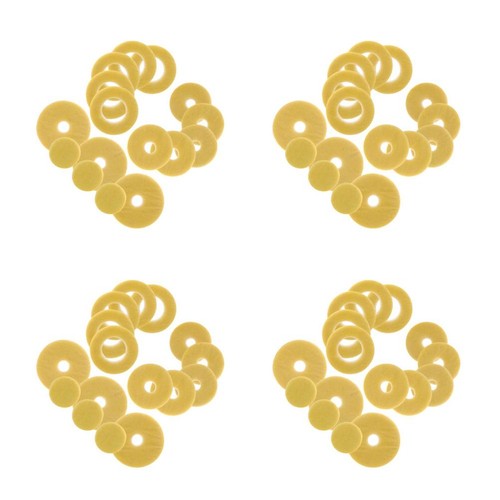 Beige felt flute pads non - beige,
