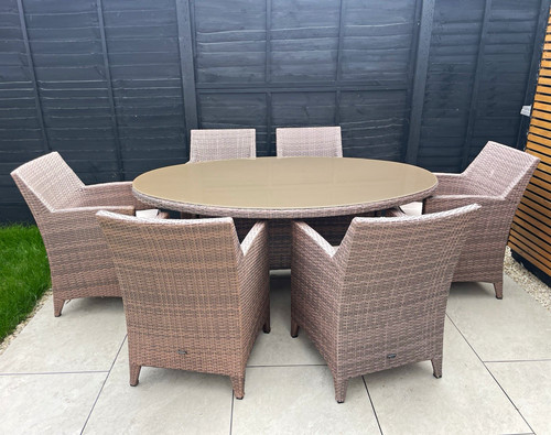 7pc rattan wicker dining - rattan/wicker, set