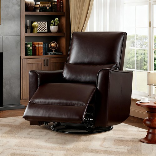 Faux leather swivel reclining - swivel,