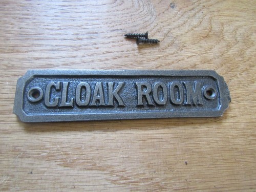 Cloak room solid cast - cast, iron