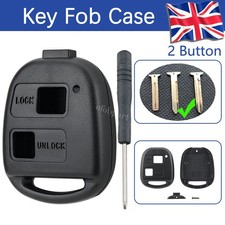 For Toyota Yaris 2 Button Key Fob Case Shell 2005 2006 2007 2008 2009 2010 2011