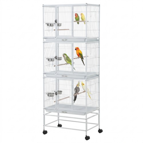 Tier bird cage white - bird,