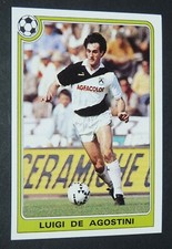 N°64 LUIGI DE AGOSTINI UDINESE ZEBRETTE FOOTBALL SUPER FOOTBALL 1985-1986 PANINI