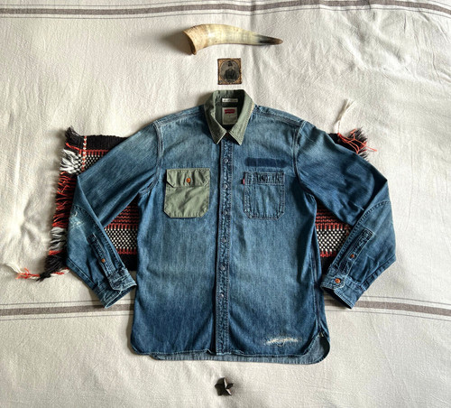 Levi army shirt m denim - army,
