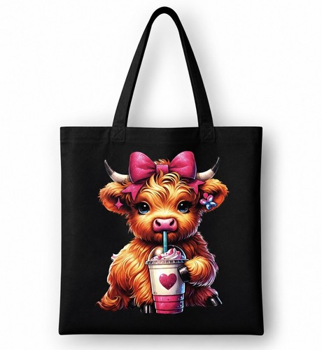 Highland cow tote bag - highland,