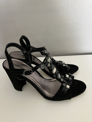 Monsoon black strappy block - strappy,