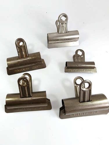 Vintage waverley bulldog clips - bulldog,