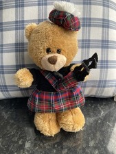 Pipp the Bear and Friends Scottish Kilt - approx 8” tall