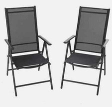 Patio Chairs Set of 2 Folding