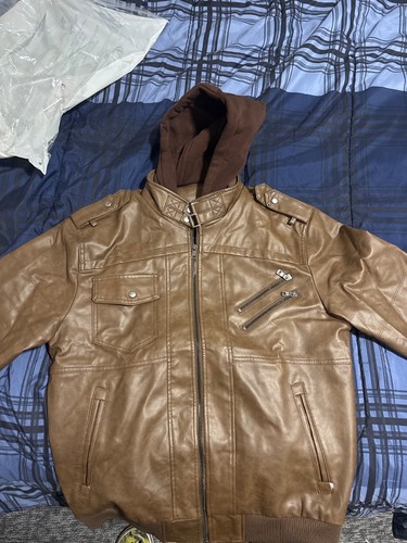 Leather jacket men motorcycle - leather,