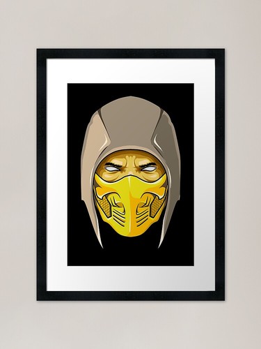 Scorpion masked head framed - masked,