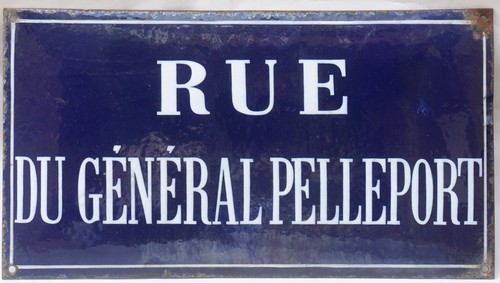 Enamel french street sign - street,