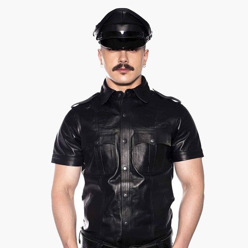 Prowler red leather police - red,