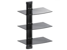 3 Tier Wall Shelf Mount Glass