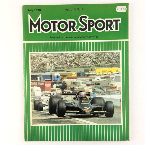 Motor sport magazine - sport, july