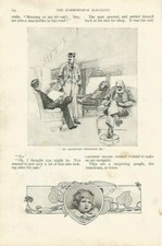 OLD VICTORIAN FASHION SITTING ROOM CHAIRS BABY HEART 1899 ILLUSTRATION ART PRINT