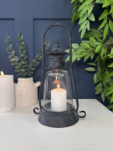 Rustic black lantern - rustic,