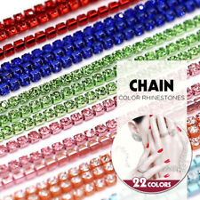 Rhinestone Close Cup 2MM*10M Chain Crystal Trim Claw Chain Jewelry Craft DIY