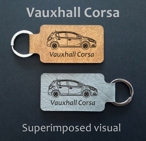 Corsa leatherette keyring - corsa,