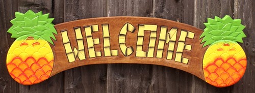 Tiki bar sign welcome board - tiki,